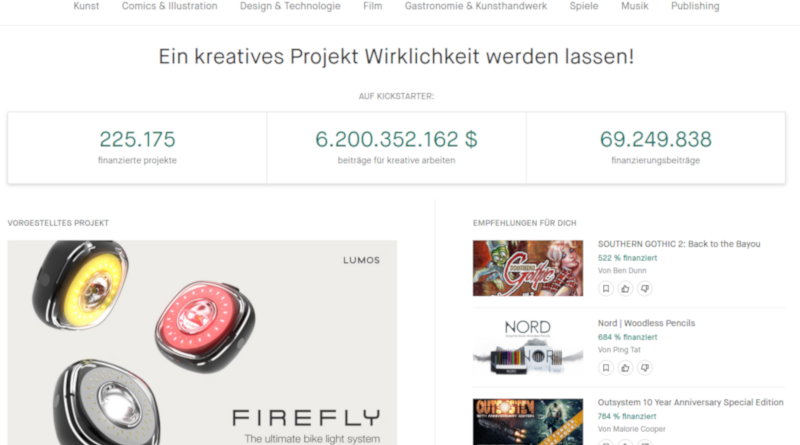 Kickstarter.com - Allgemeine Infos